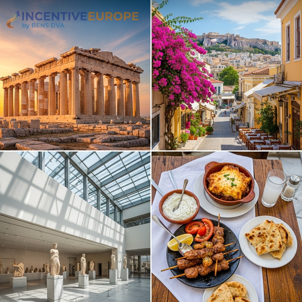 สถานที่ท่องเที่ยวเอเธนส์ — พาร์เธนอน ย่านพลากา พิพิธภัณฑ์อะโครโพลิส อาหารกรีก Meze