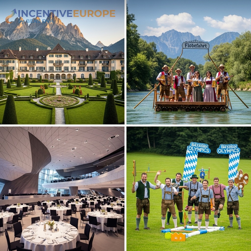 งานองค์กรบาวาเรียนแอลป์ส — Schloss Elmau ล่องแพ Isar BMW Welt กีฬาบาวาเรียน