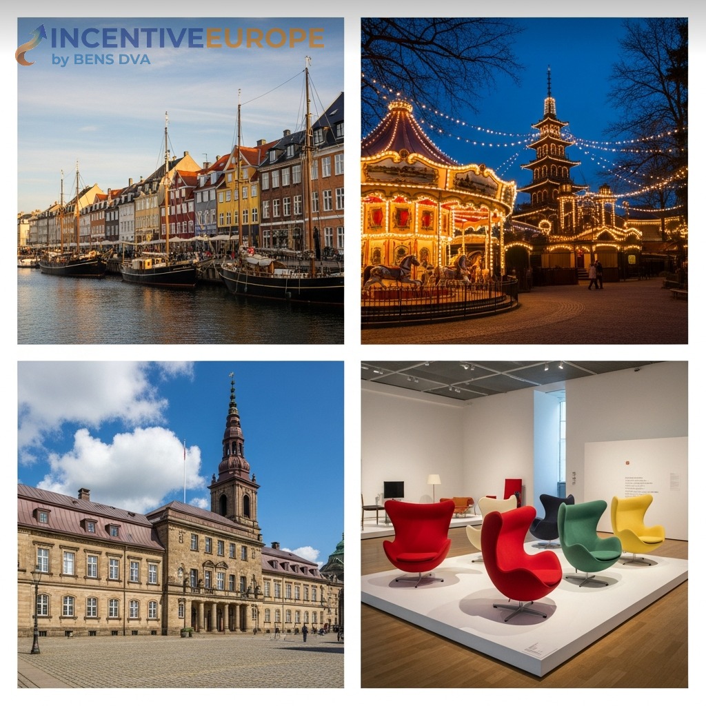 สถานที่ท่องเที่ยวโคเปนเฮเกน — Nyhavn คลองสีสัน Tivoli Gardens พระราชวังคริสเตียนส์บอร์ก Designmuseum