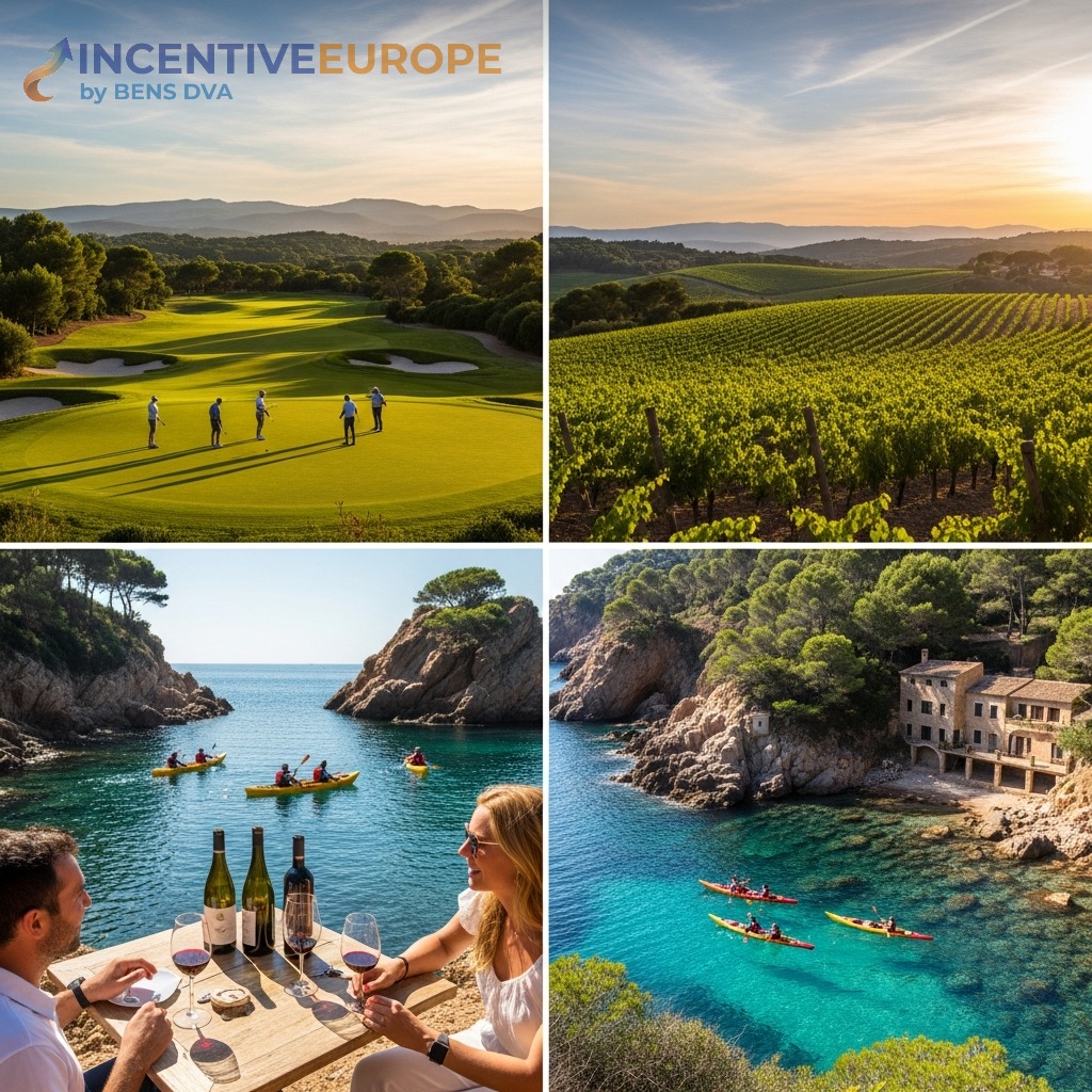 งานองค์กรคอสตาบราวา — PGA Catalunya กอล์ฟ ชิมไวน์ Empordà คายัค กาล่าปราสาท