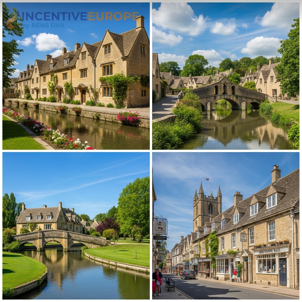 สถานที่ท่องเที่ยวคอตส์โวลด์ส — Arlington Row Castle Combe Bourton-on-the-Water Chipping Campden