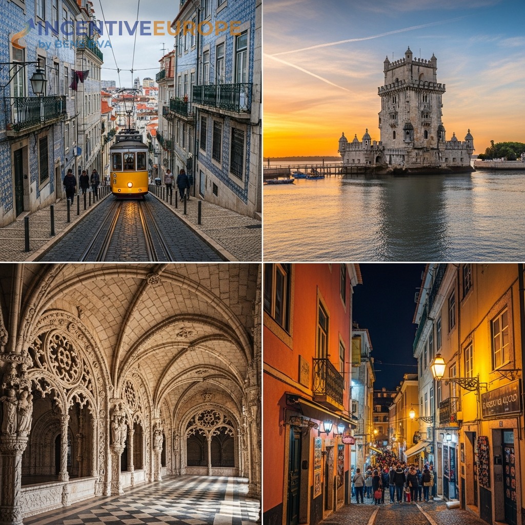 สถานที่ท่องเที่ยวลิสบอน — รถรางสาย 28 หอเบเลง วัดเจโรนิมอส ย่าน Bairro Alto