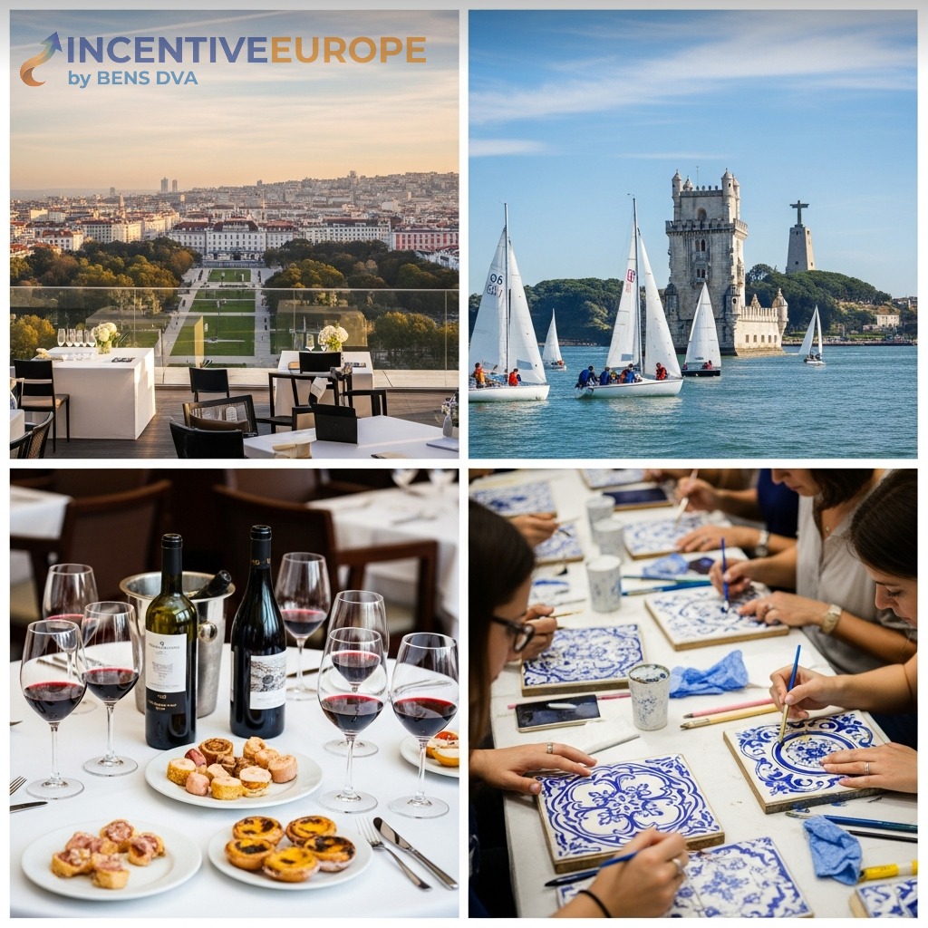 งานองค์กรลิสบอน — โรงแรม Four Seasons แข่งเรือใบ ชิมไวน์ปาสเตลเดนาตา เวิร์กชอปอะซูเลฌู