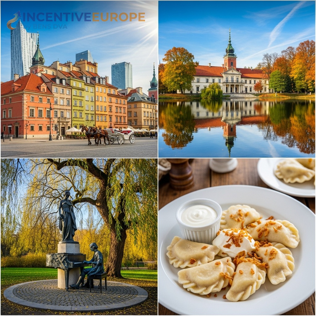 สถานที่ท่องเที่ยววอร์ซอ — เมืองเก่า สวนลาเซียนกี อนุสาวรีย์โชแปง เปียโรกี