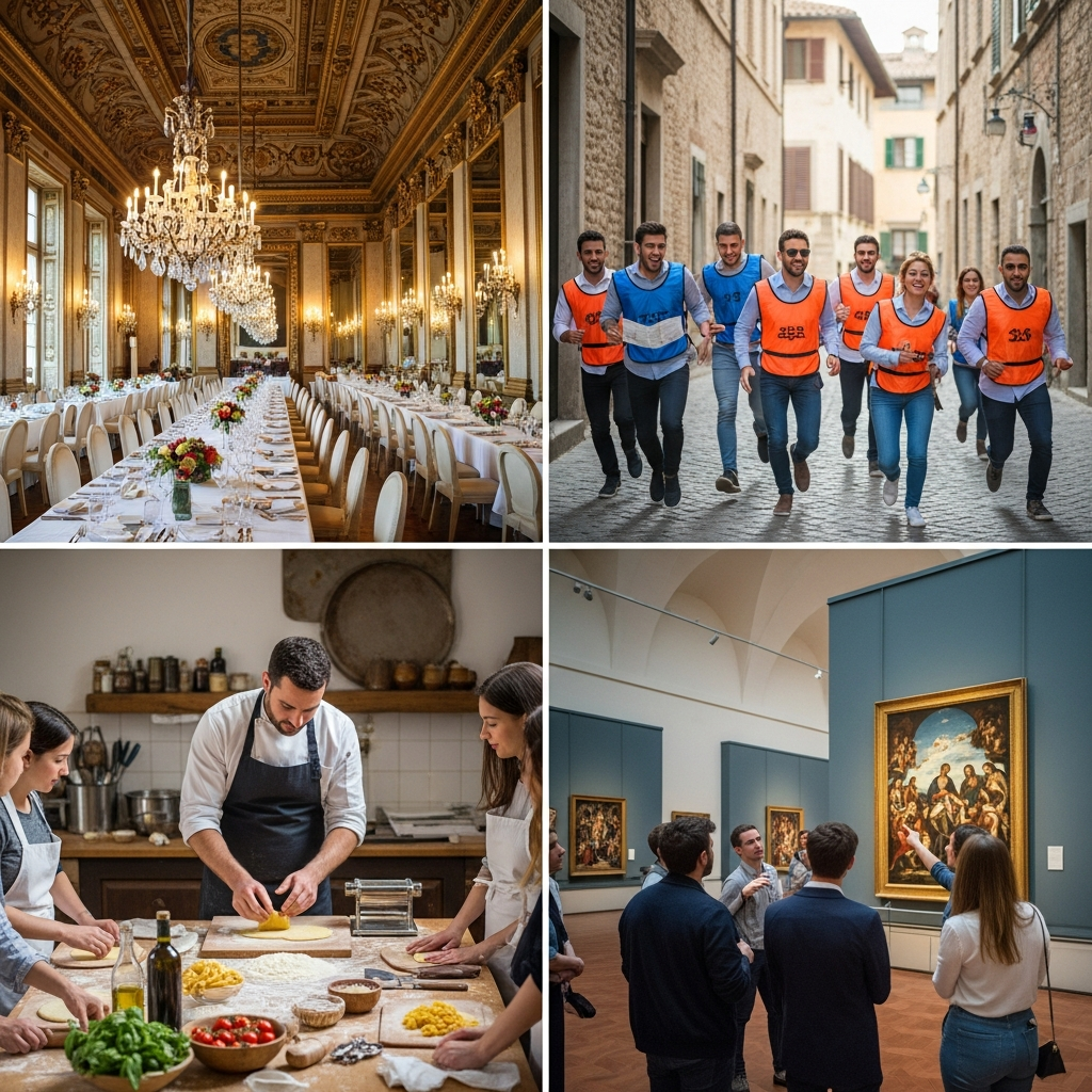 กิจกรรมองค์กรยุโรป — Gala Dinner Amazing Race Cooking Class Private Museum Tour