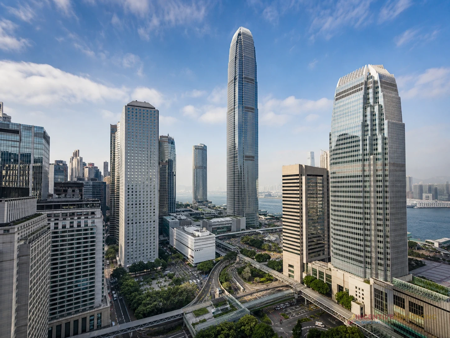 ภาพย่าน Central ของฮ่องกงสำหรับอธิบายบริบทที่ตั้งสถานกงสุลใหญ่ไทย