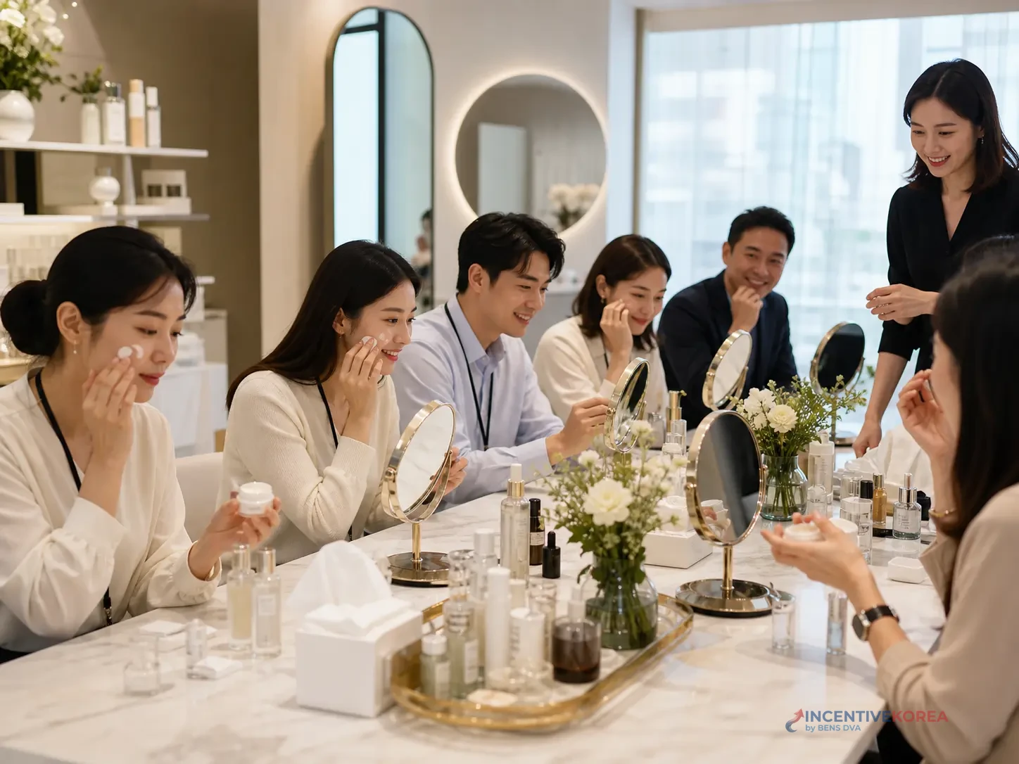 เวิร์กช็อป K-Beauty ของกรุ๊ปบริษัทสำหรับประกอบการเลือกเครื่องสำอางเกาหลีอย่างมีข้อมูล