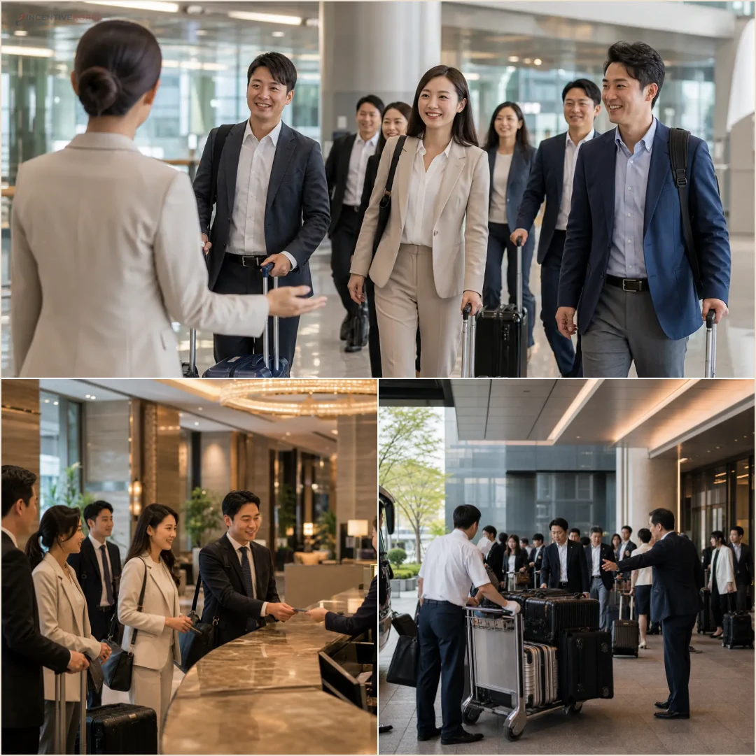 จุดส่งมอบข้อมูลฉุกเฉินของกรุ๊ปบริษัทเกาหลีที่สนามบิน โรงแรม และช่วงจัดกระเป๋า
