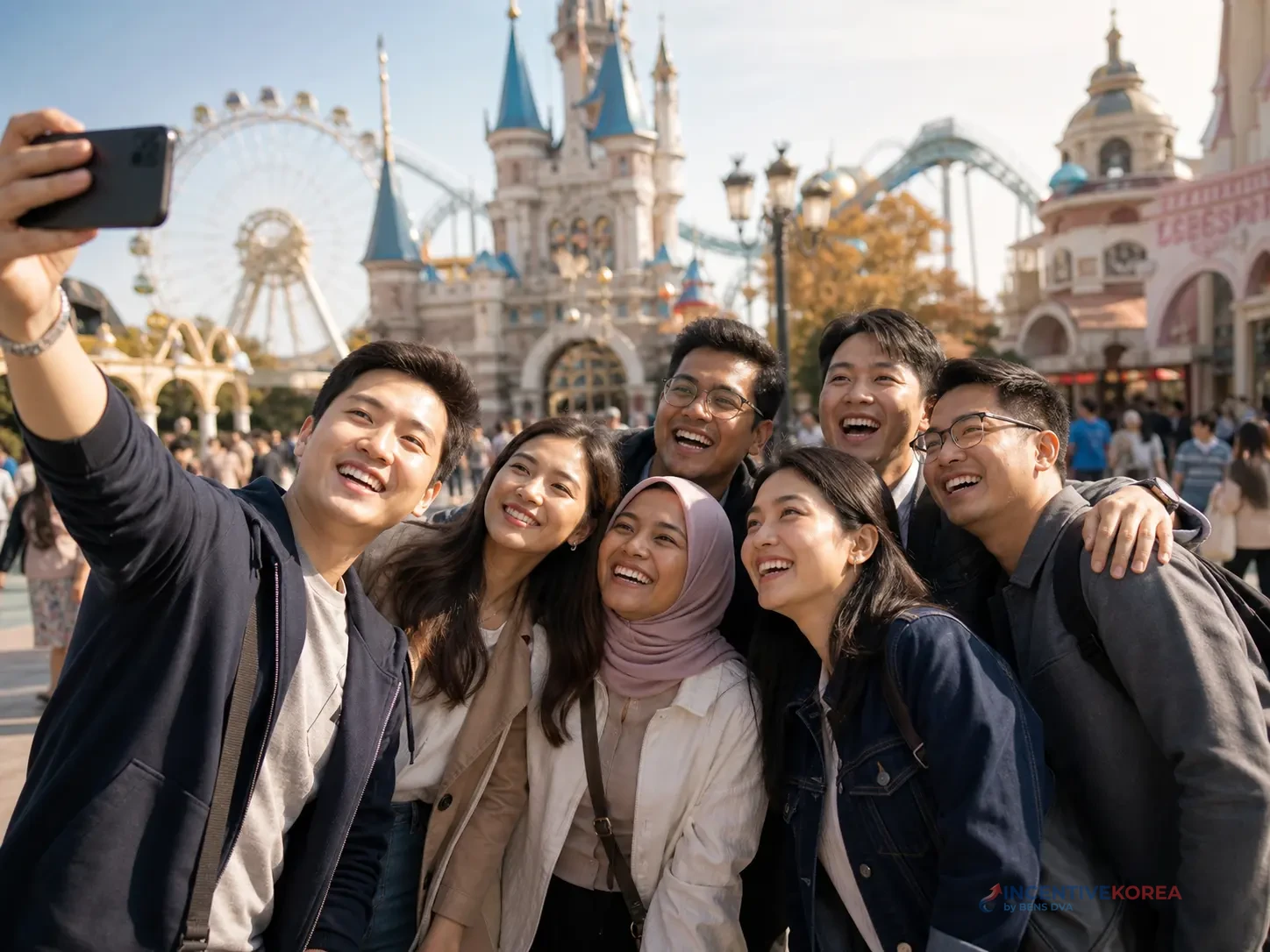 กรุ๊ปบริษัทที่ Everland สำหรับอธิบายการแบ่งกลุ่มและการถือบัตรเข้าชมหน้างาน