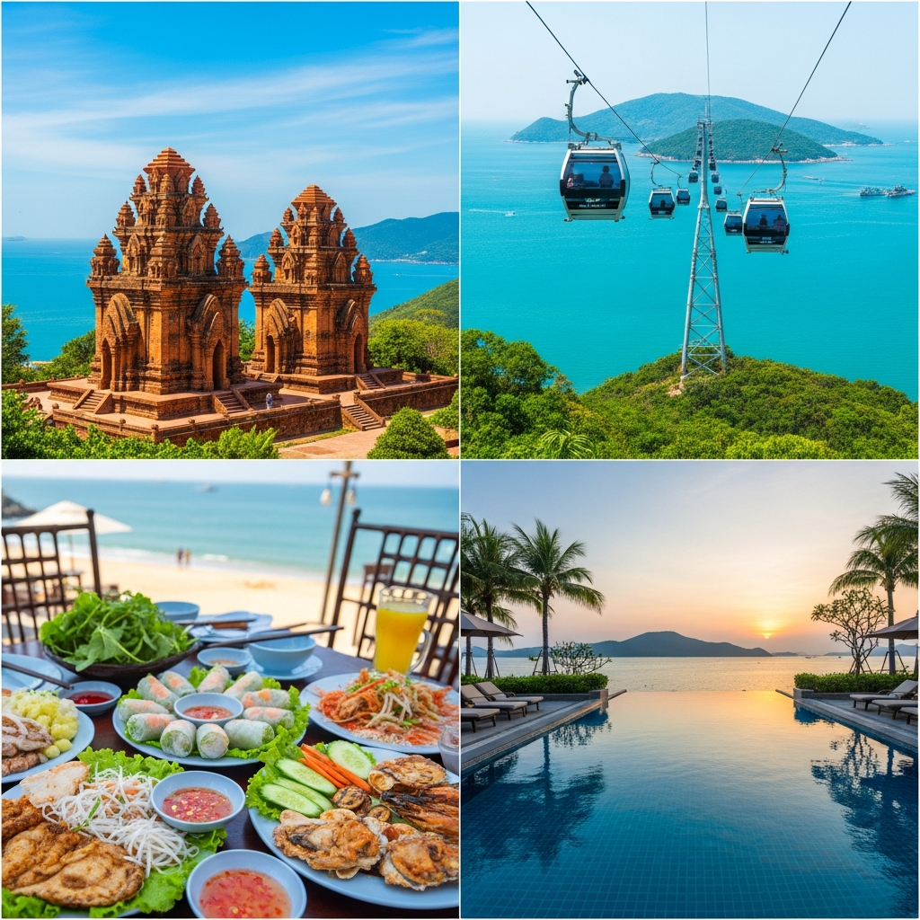 วัฒนธรรมและที่พักญาจาง — หอคอยโปนาการ์จาม กระเช้า VinWonders อาหารทะเล รีสอร์ทหรู | BENS DVA