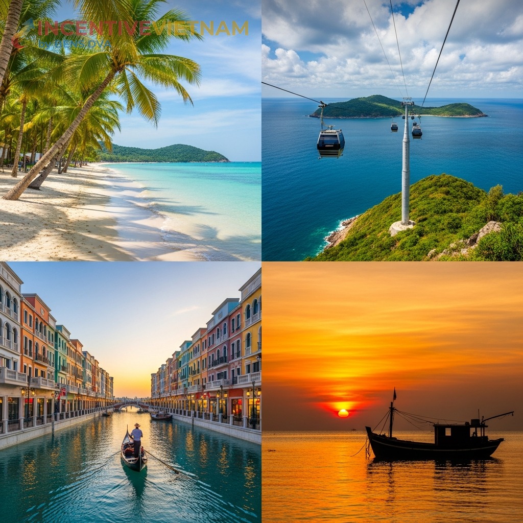 สถานที่ท่องเที่ยวฟู้โกว๊ก — หาดบ่ายซาว กระเช้าฮอนทอม Grand World เรือประมงยามอาทิตย์ตก | BENS DVA