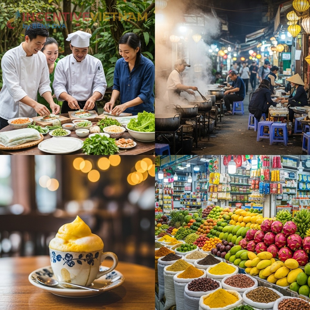 กิจกรรมอาหารเวียดนาม — ทำอาหาร Street Food Tour ไข่กาแฟ ตลาด | BENS DVA