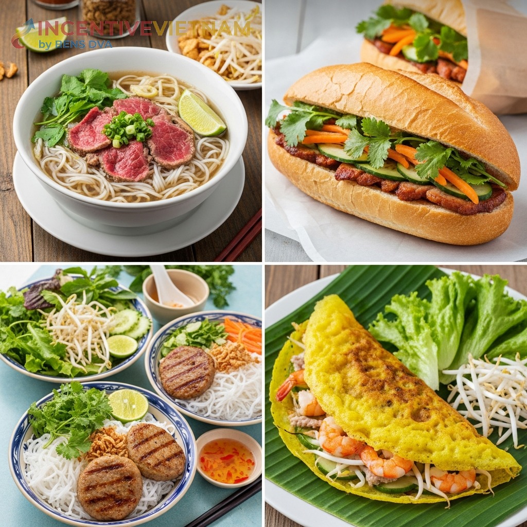 อาหารเวียดนาม — เฝอ บั๊ญหมี่ บุ๋นจ่า บั๊ญแส่ว | BENS DVA