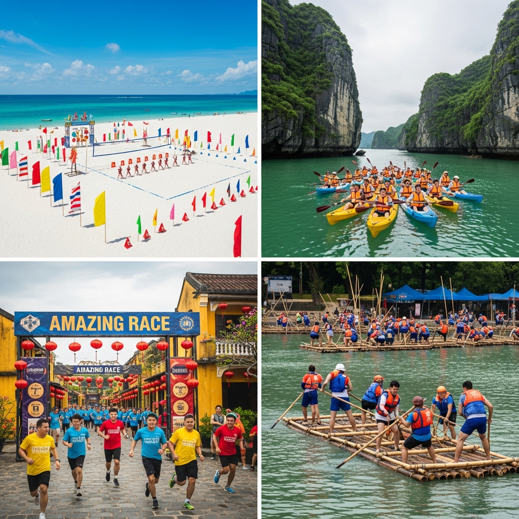 ทีมบิวดิ้ง Outdoor เวียดนาม — บีชเกมส์ คายัค Amazing Race สร้างแพ | BENS DVA